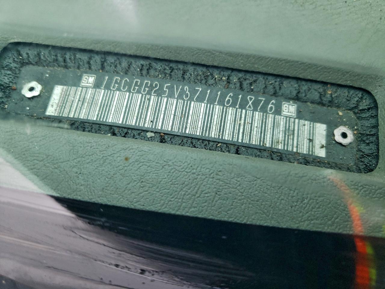 2007 Chevrolet Express G2500 VIN: 1GCGG25V371161876 Lot: 93272025