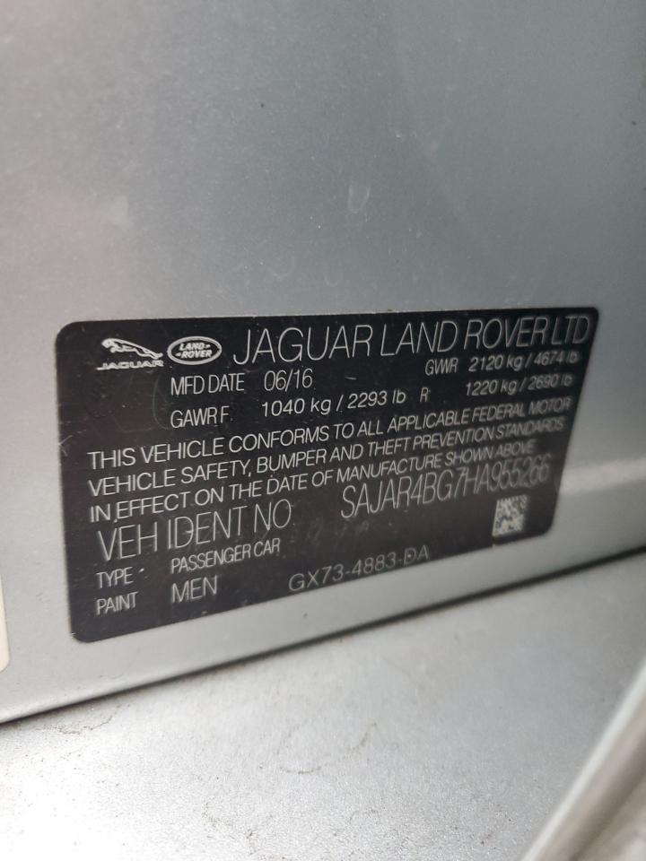 2017 Jaguar Xe VIN: SAJAR4BG7HA955266 Lot: 91067585