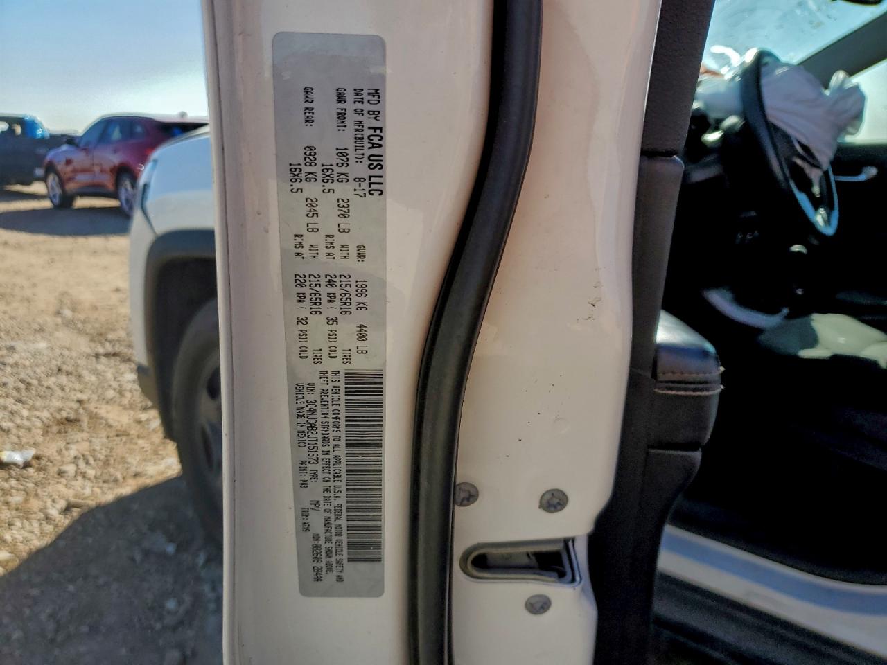 2018 Jeep Compass Sport VIN: 3C4NJCAB2JT151673 Lot: 94375365