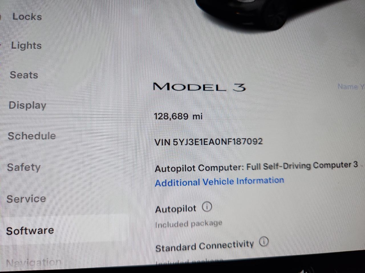 2022 Tesla Model 3 VIN: 5YJ3E1EA0NF187092 Lot: 92130665