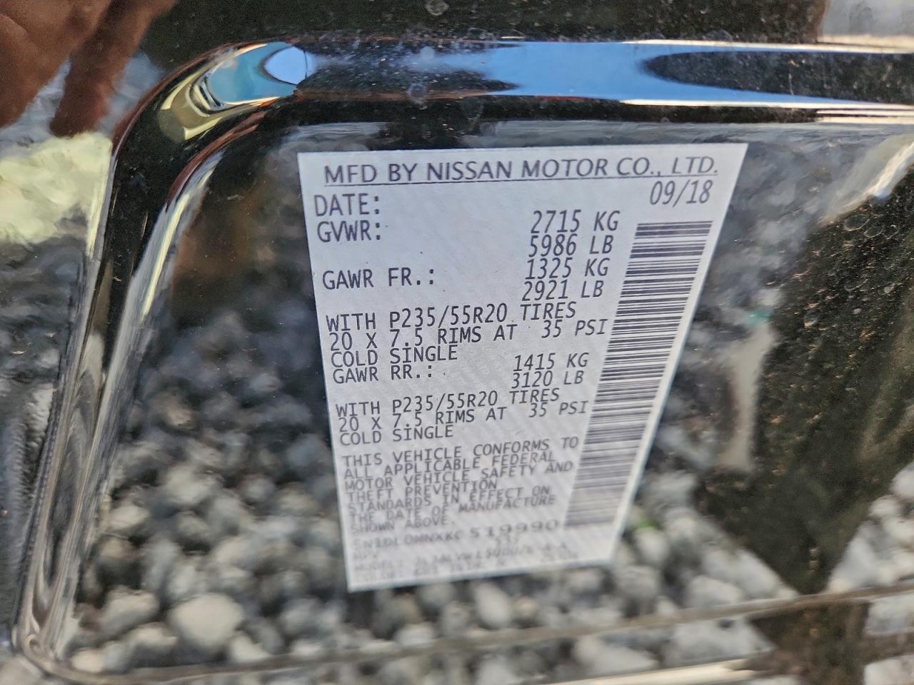 2019 Infiniti Qx60 Luxe VIN: 5N1DL0MNXKC519990 Lot: 94412185