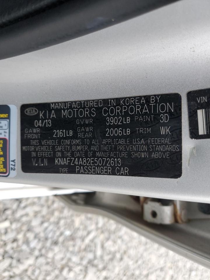 2014 Kia Forte Ex VIN: KNAFZ4A82E5072613 Lot: 92074855