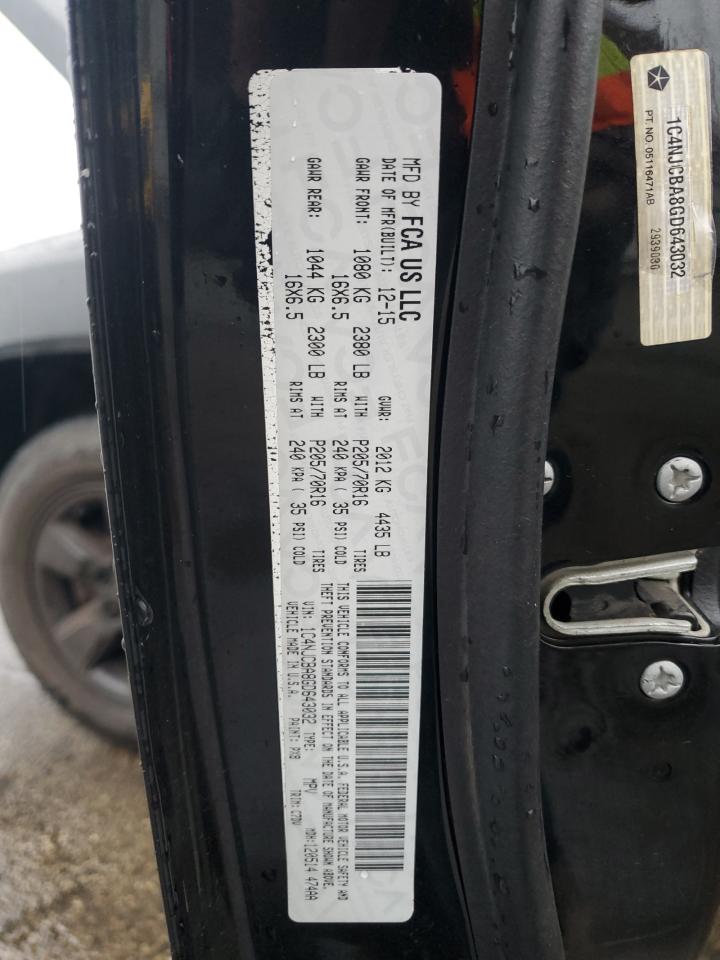 2016 Jeep Compass Sport VIN: 1C4NJCBA8GD643032 Lot: 92957545