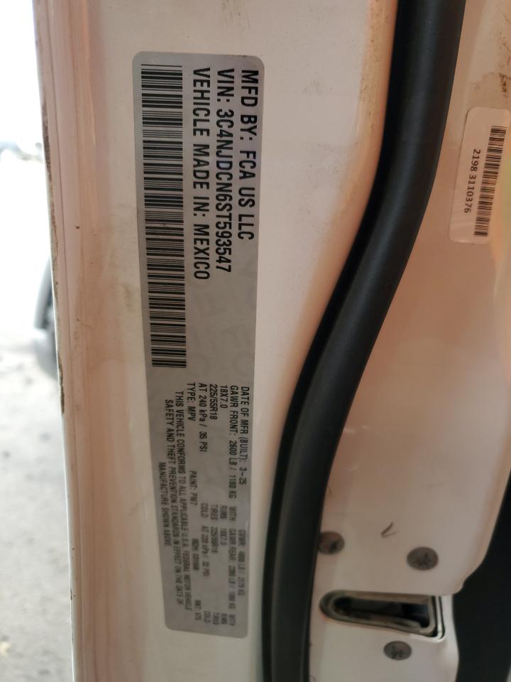 2025 Jeep Compass Limited VIN: 3C4NJDCN6ST593547 Lot: 92492605