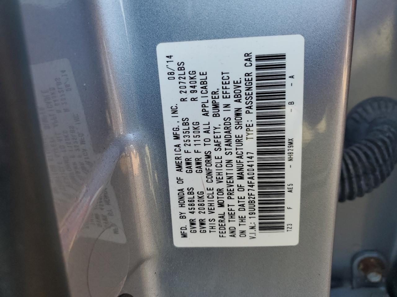 2015 Acura Tlx Advance VIN: 19UUB2F74FA004147 Lot: 91390905