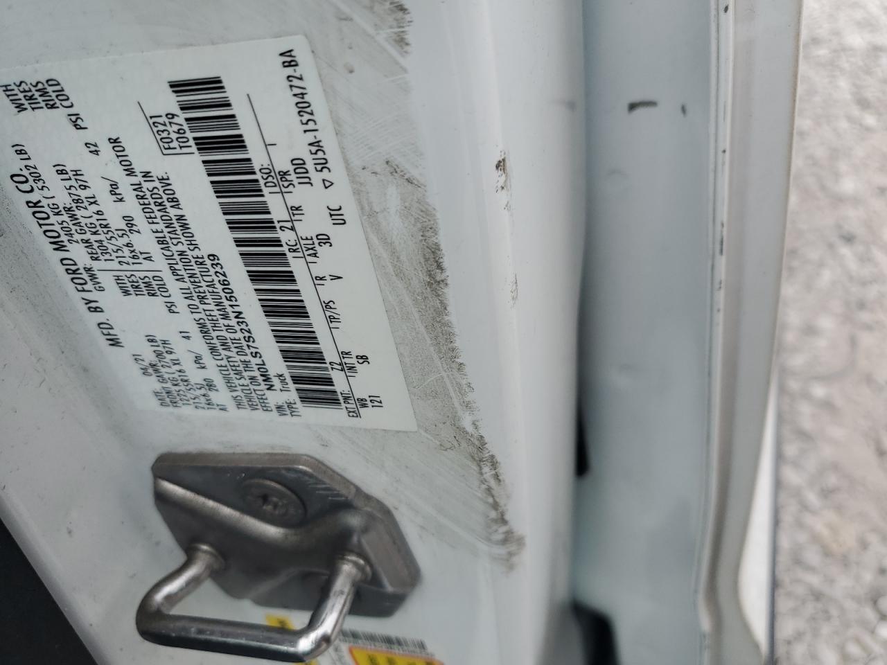 2022 Ford Transit Connect Xl VIN: NM0LS7S23N1506239 Lot: 93642405