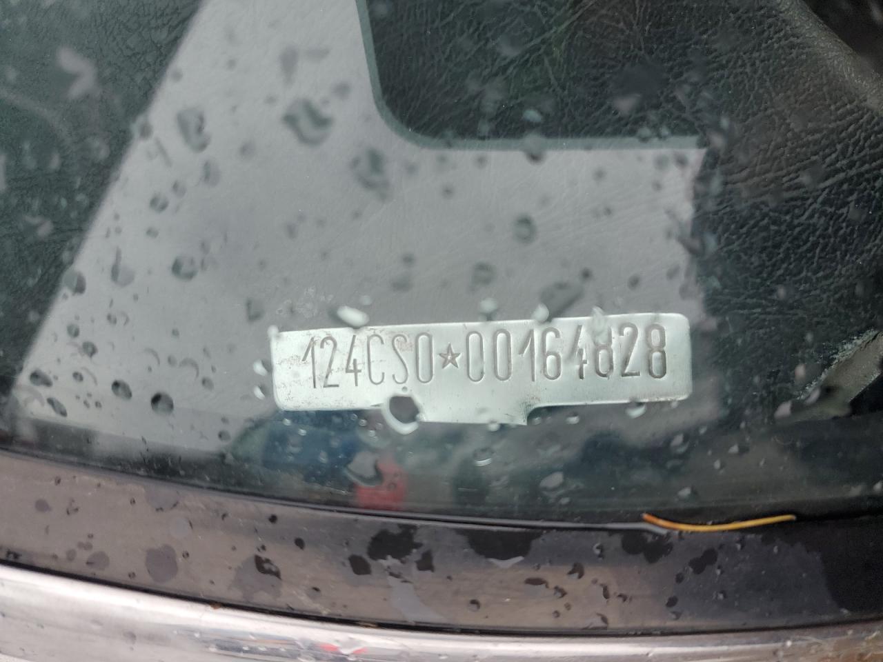 1980 Fiat 124 Spider VIN: 124CS000164828 Lot: 92373725