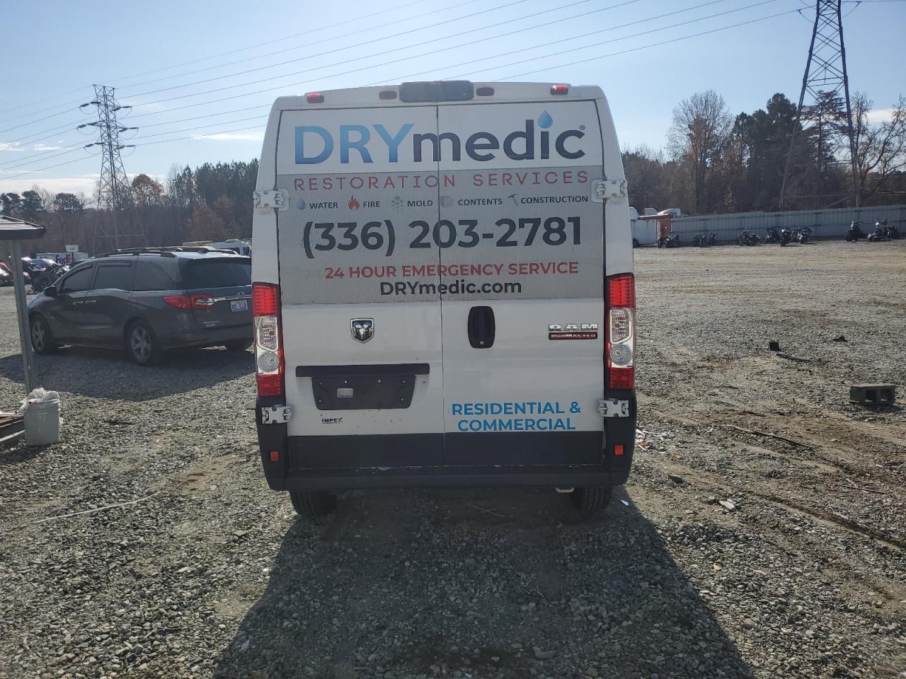 2021 Ram Promaster 2500 2500 High VIN: 3C6LRVDG7ME530297 Lot: 93405295