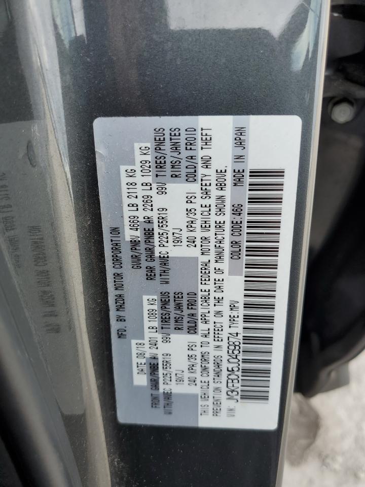 2018 Mazda Cx-5 Touring VIN: JM3KFBCM5J0459874 Lot: 90815755