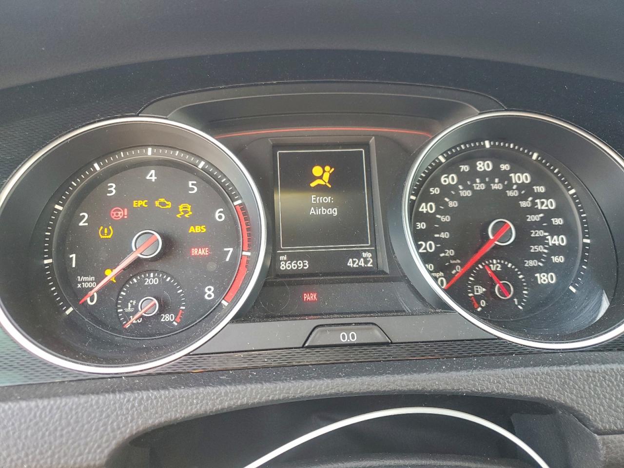 2016 Volkswagen Gti S/Se VIN: 3VWYT7AUXGM034827 Lot: 94436225