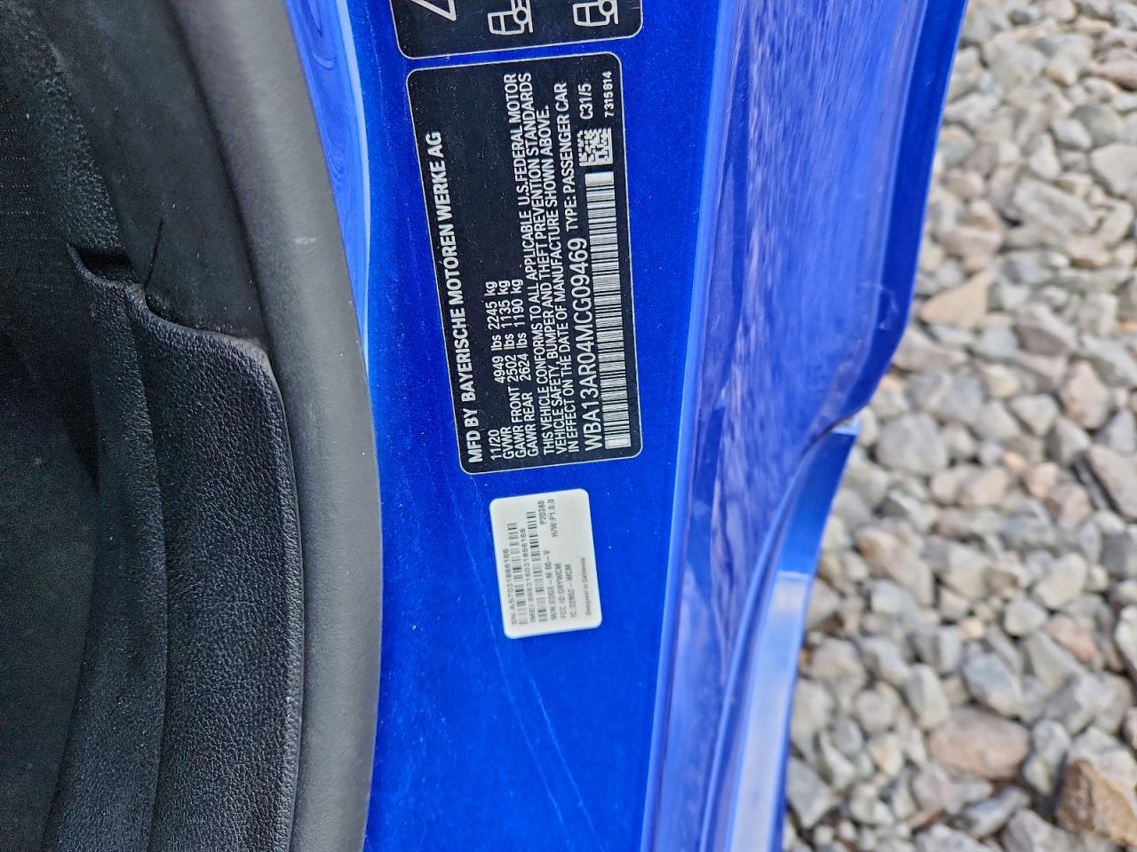 2021 BMW M440Xi VIN: WBA13AR04MCG09469 Lot: 94373175