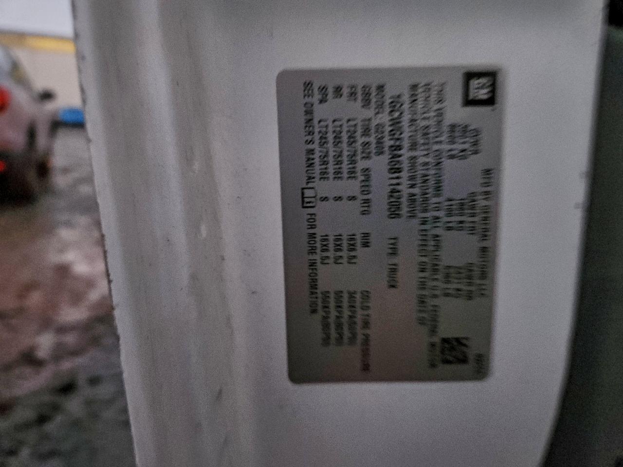 2011 Chevrolet Express G2500 VIN: 1GCWGFBA6B1142056 Lot: 94296955