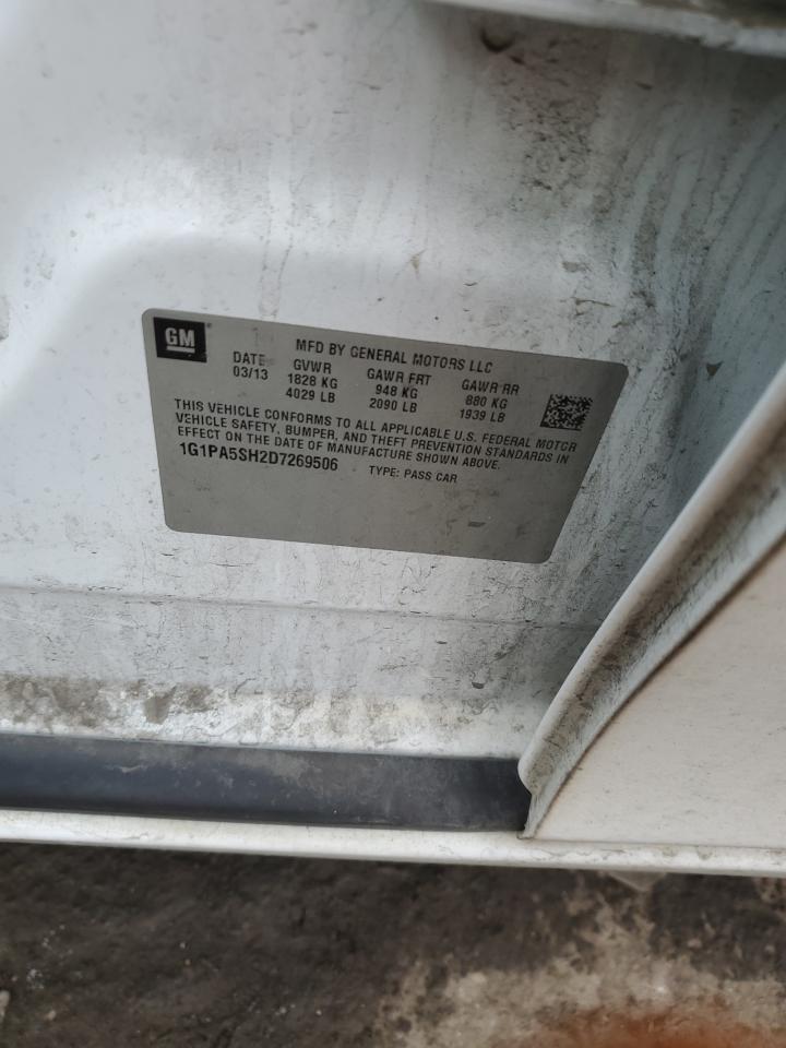 2013 Chevrolet Cruze Ls VIN: 1G1PA5SH2D7269506 Lot: 92475915