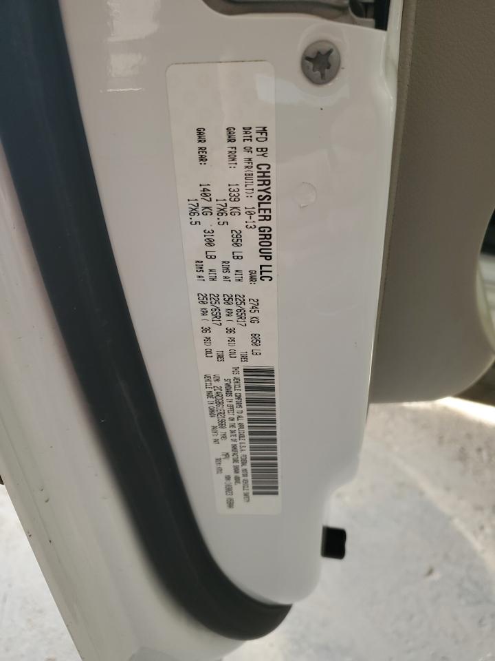 2014 Dodge Grand Caravan Se VIN: 2C4RDGBG1ER219660 Lot: 93391835