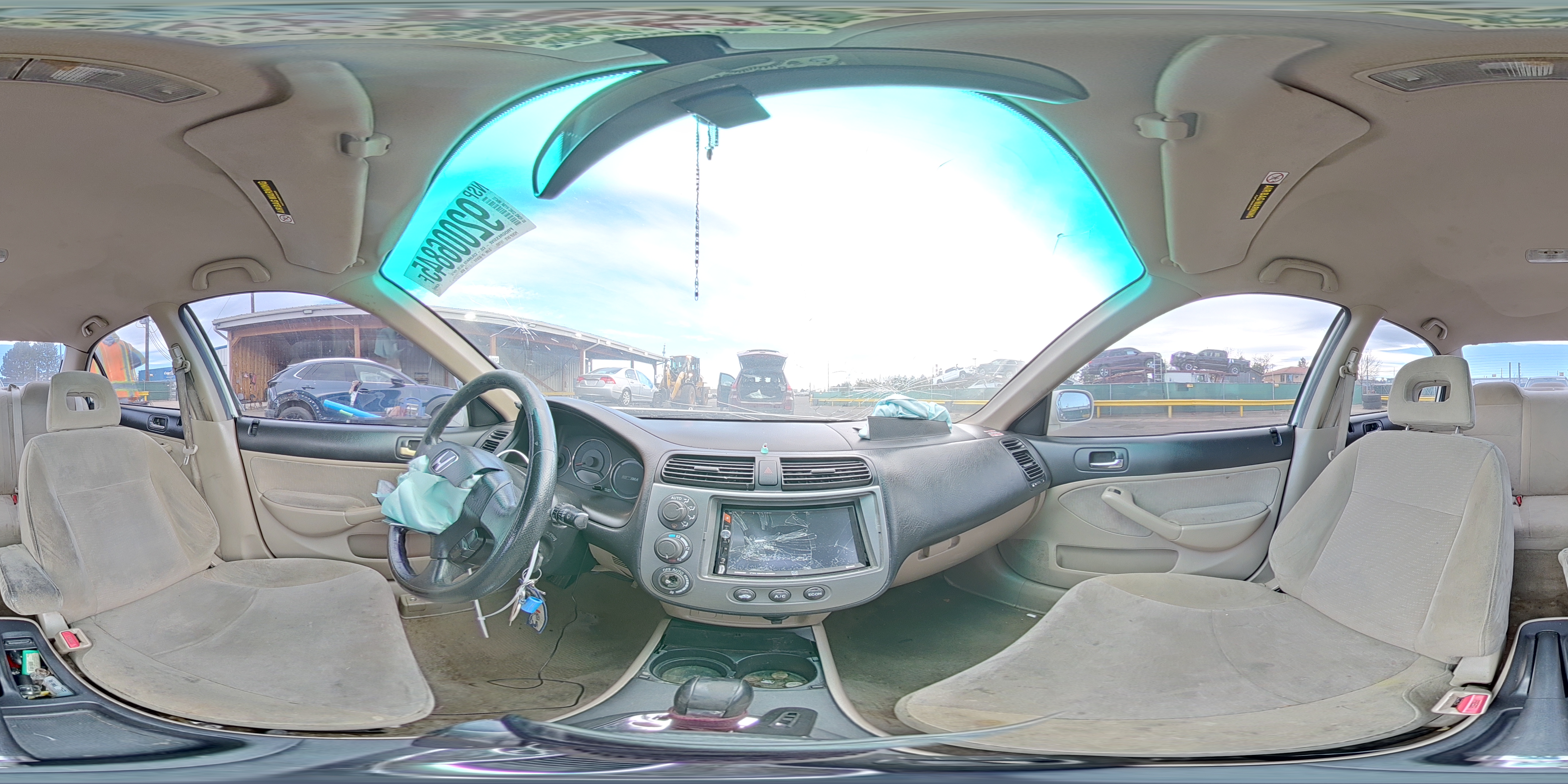 2003 Honda Civic Hybrid VIN: JHMES966X3S003284 Lot: 92006845