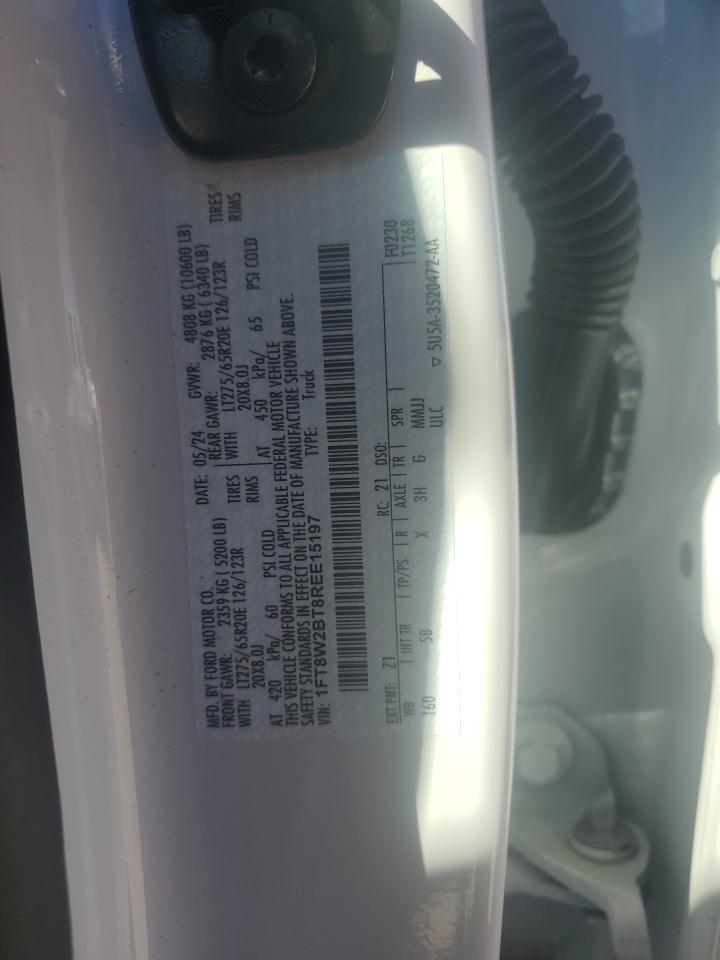 2024 Ford F250 Super Duty VIN: 1FT8W2BT8REE15197 Lot: 90644095