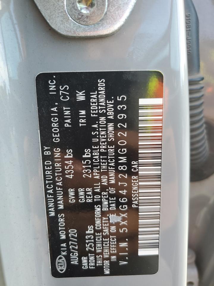 2021 Kia K5 Gt Line VIN: 5XXG64J28MG022935 Lot: 91454725