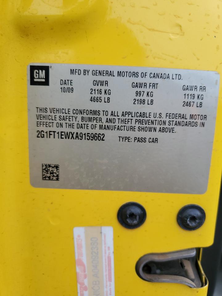 2010 Chevrolet Camaro Ss VIN: 2G1FT1EWXA9159662 Lot: 92538305