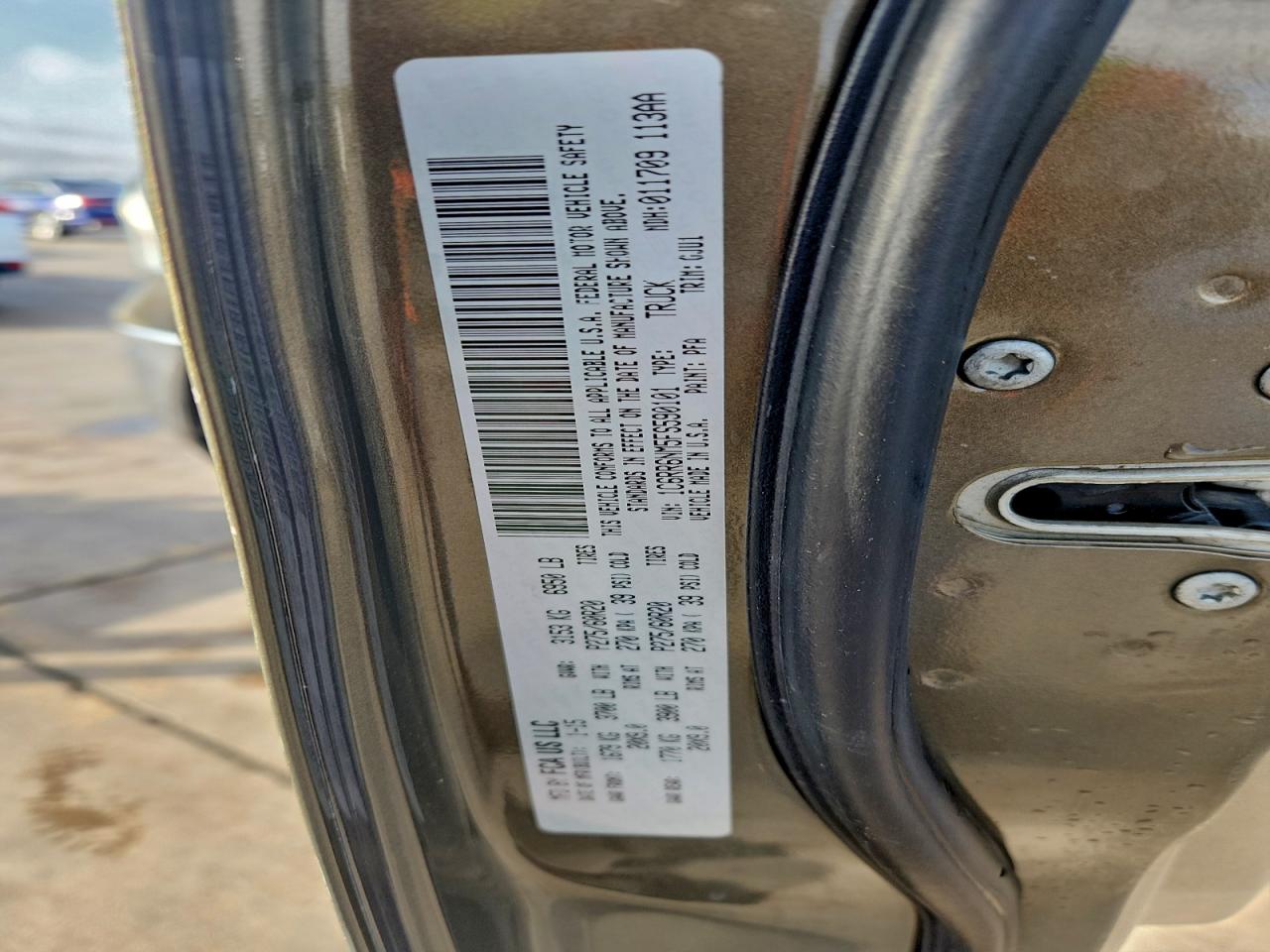 2015 Ram 1500 Laramie VIN: 1C6RR6NM5FS590101 Lot: 93852385