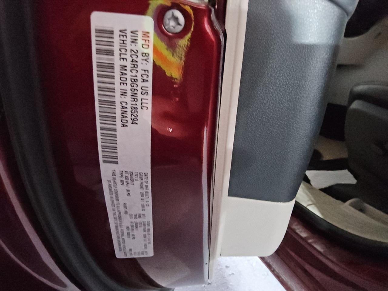 2022 Chrysler Pacifica Touring L VIN: 2C4RC1BG6NR185294 Lot: 92305465