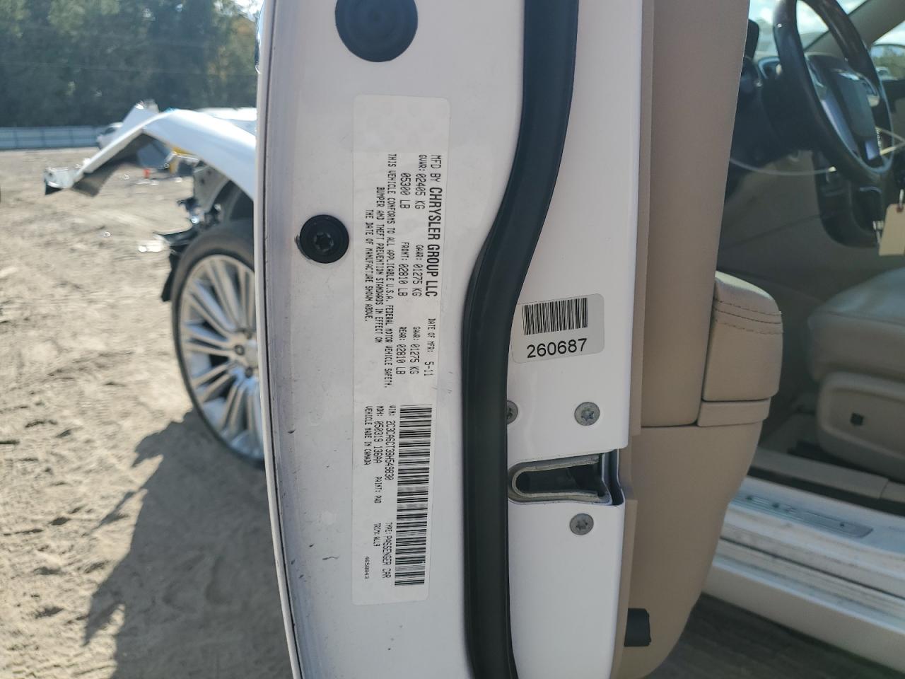 2011 Chrysler 300C VIN: 2C3CA6CT3BH549830 Lot: 92181375