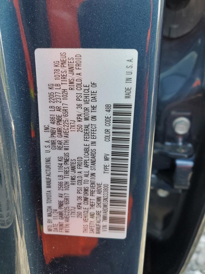 2025 Mazda Cx-50 Premium VIN: 7MMVABDM5SN333800 Lot: 92880025