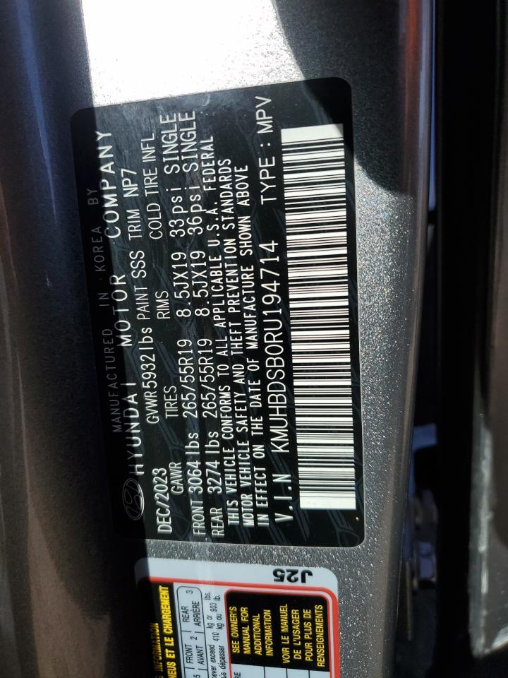 2024 Genesis Gv80 Base VIN: KMUHBDSB0RU194714 Lot: 92306885