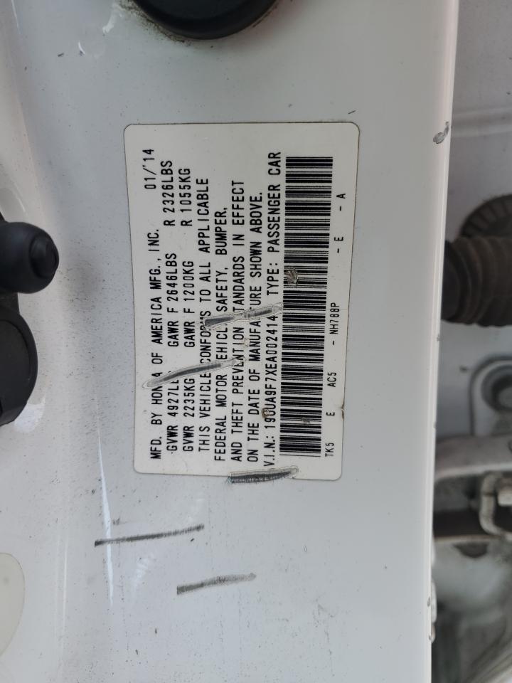 2014 Acura Tl Advance VIN: 19UUA9F7XEA002414 Lot: 92476605