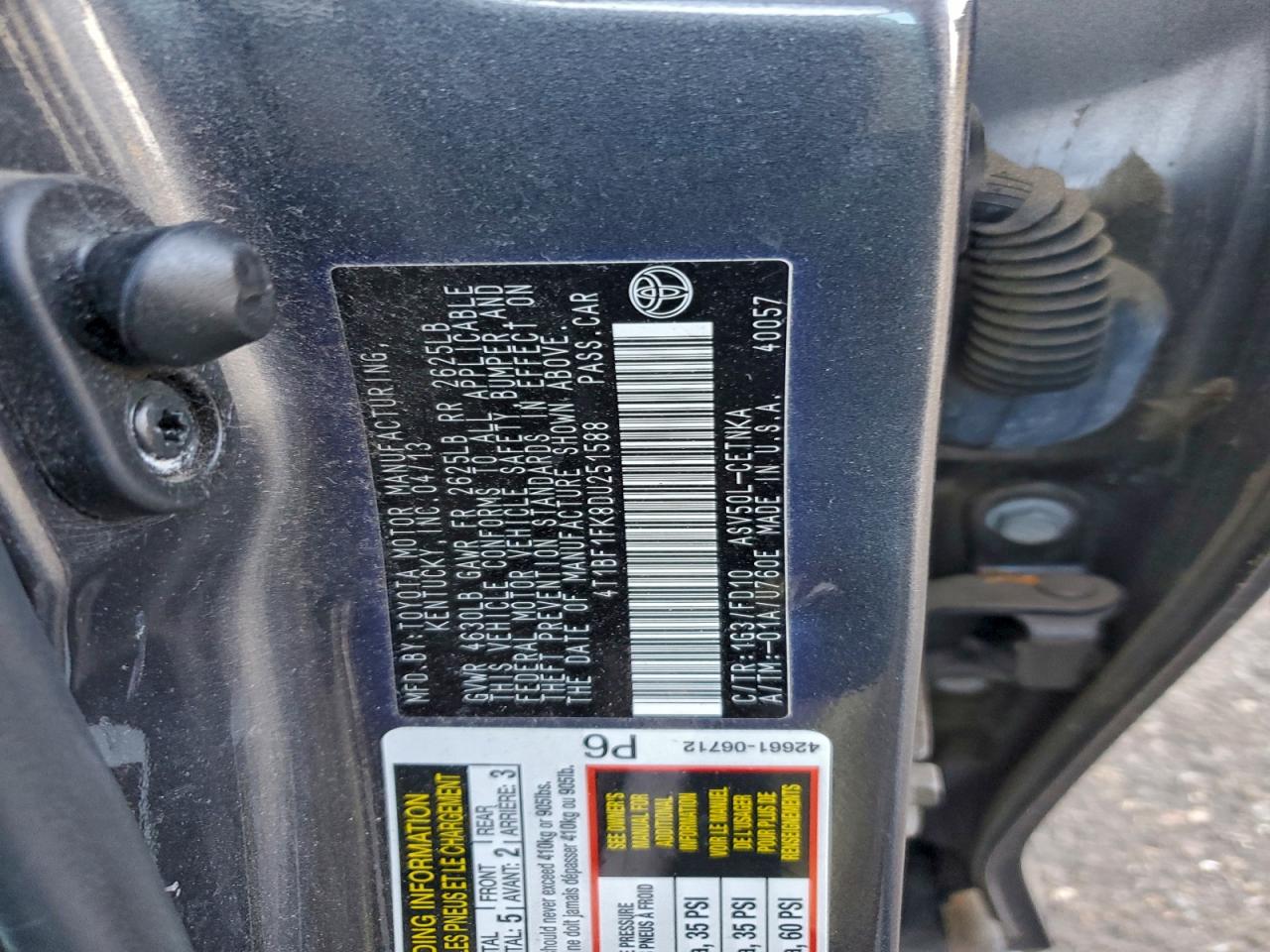 2013 Toyota Camry L VIN: 4T1BF1FK8DU251588 Lot: 94923445