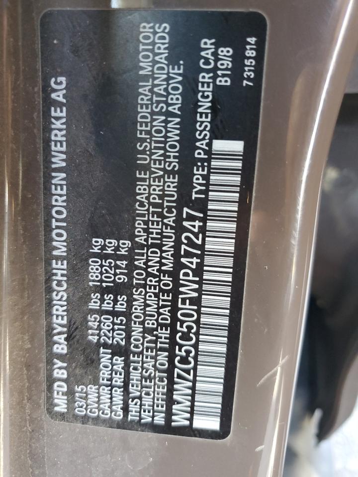 2015 Mini Cooper S Countryman VIN: WMWZC5C50FWP47247 Lot: 91120365