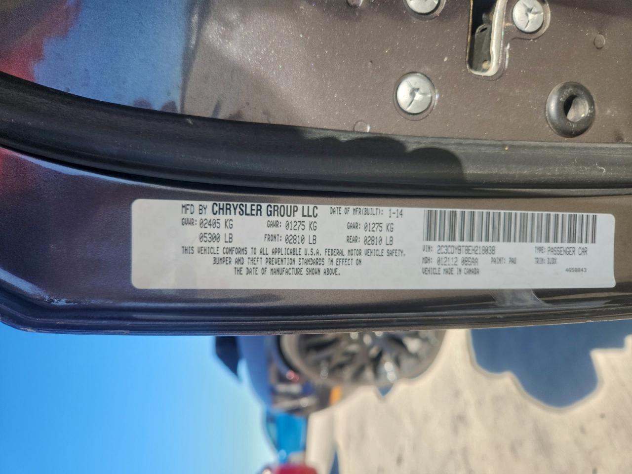 2014 Dodge Challenger R/T VIN: 2C3CDYBT8EH218038 Lot: 94540685