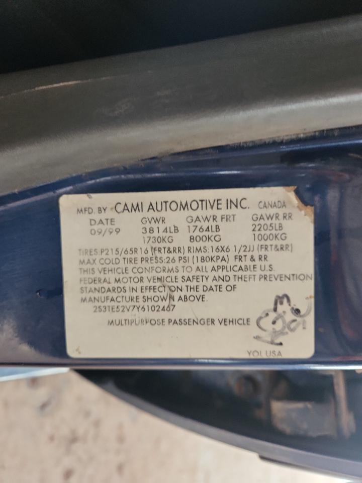 2000 Suzuki Vitara Js VIN: 2S3TE52V7Y6102467 Lot: 93281085