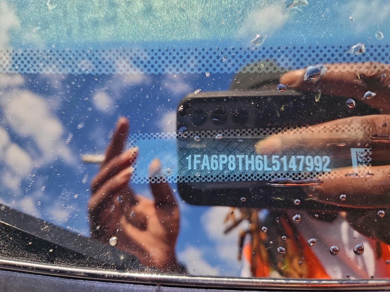 2020 Ford Mustang VIN: 1FA6P8TH6L5147992 Lot: 93536875