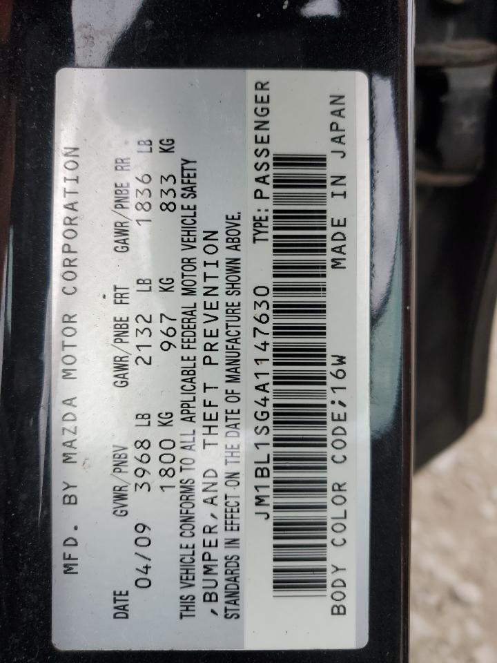 2010 Mazda 3 I VIN: JM1BL1SG4A1147630 Lot: 92111535