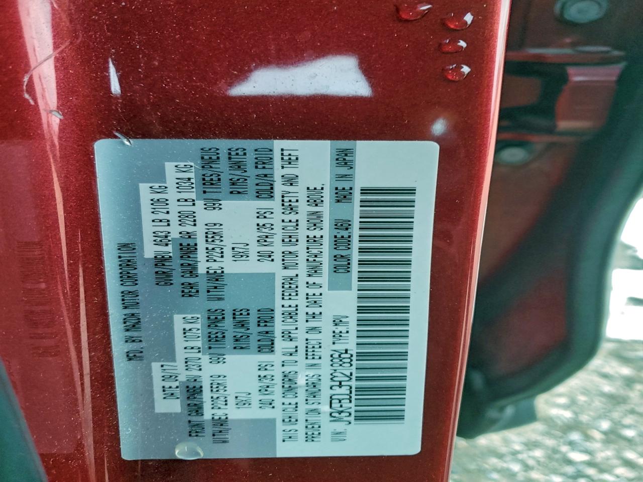 2017 Mazda Cx-5 Grand Touring VIN: JM3KFBDL3H0218864 Lot: 93325125