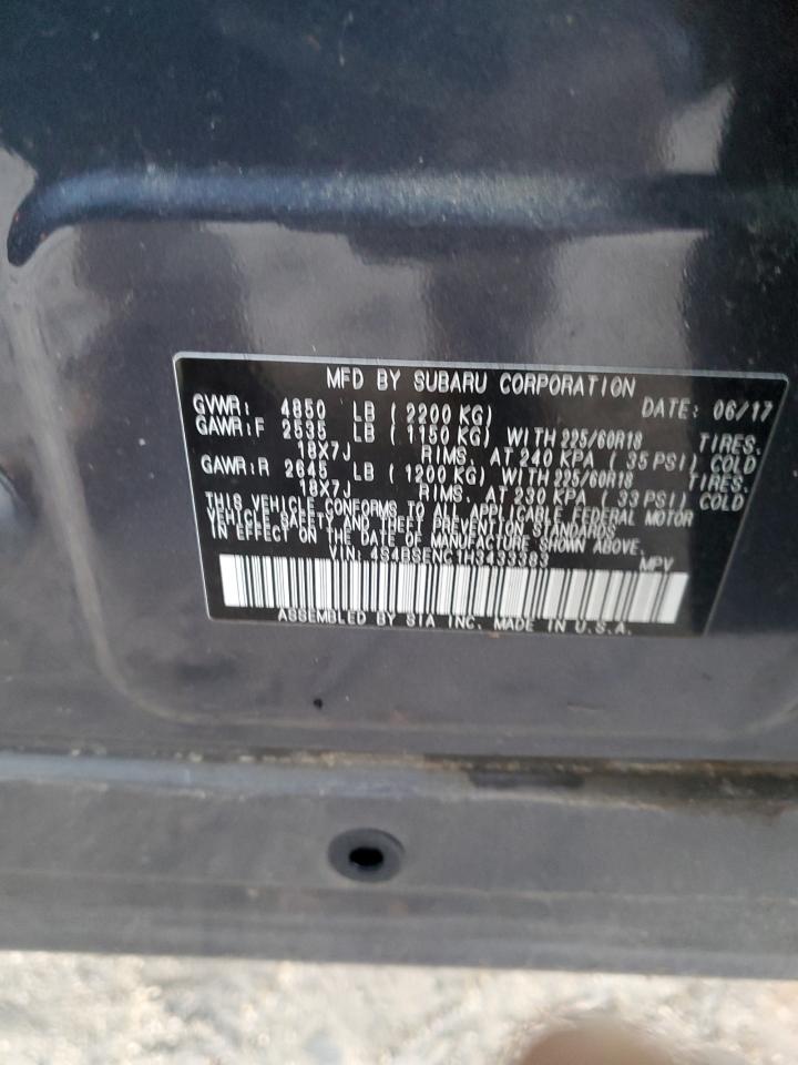 2017 Subaru Outback 3.6R Limited VIN: 4S4BSENC1H3433383 Lot: 91367945