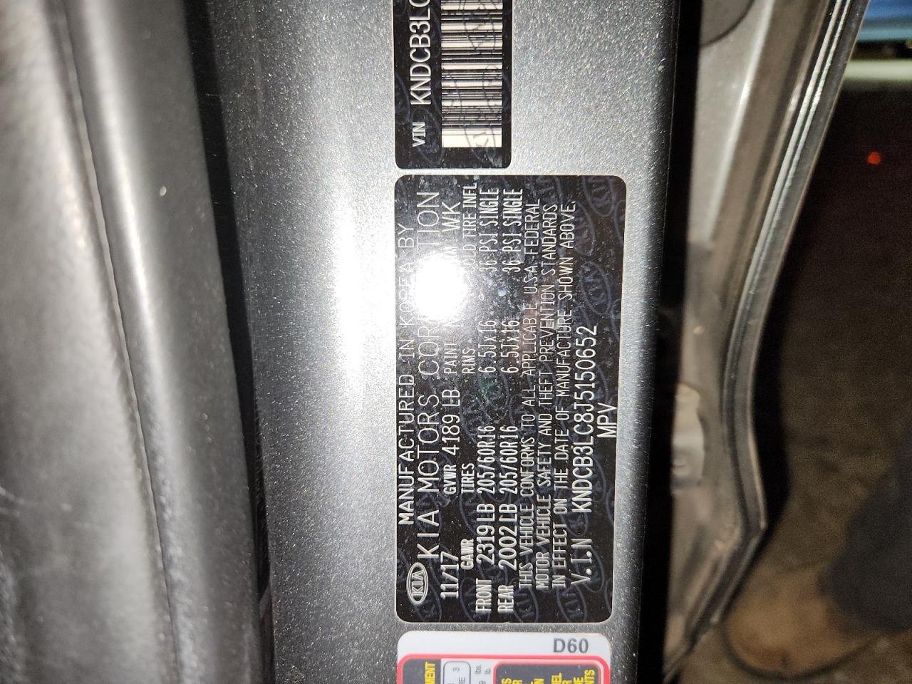 2018 Kia Niro Fe VIN: KNDCB3LC8J5150652 Lot: 93004195