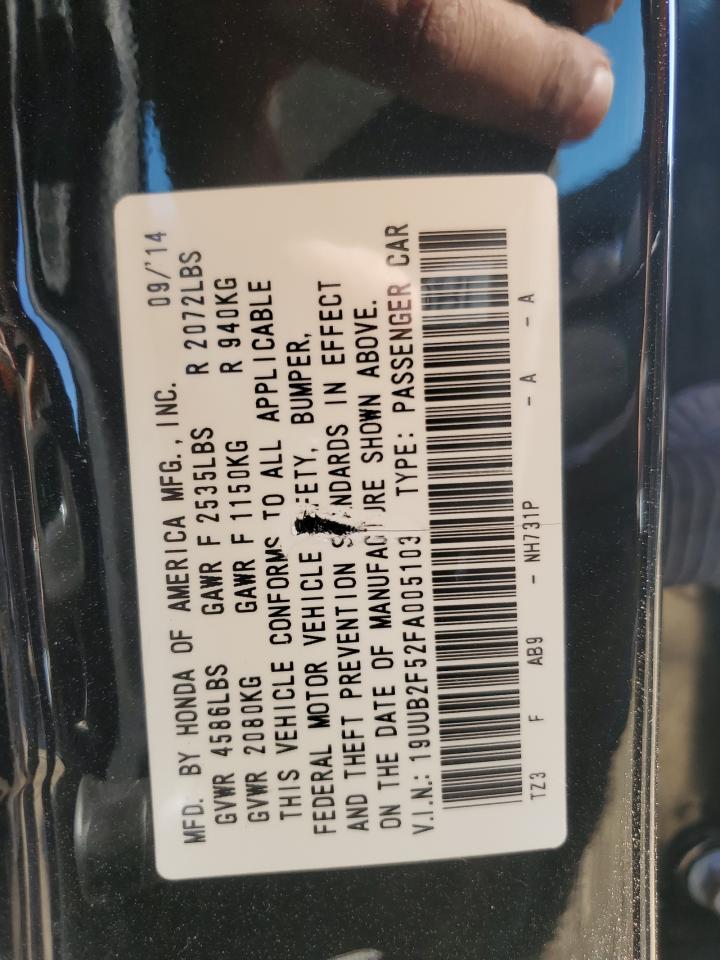 2015 Acura Tlx Tech VIN: 19UUB2F52FA005103 Lot: 91349265