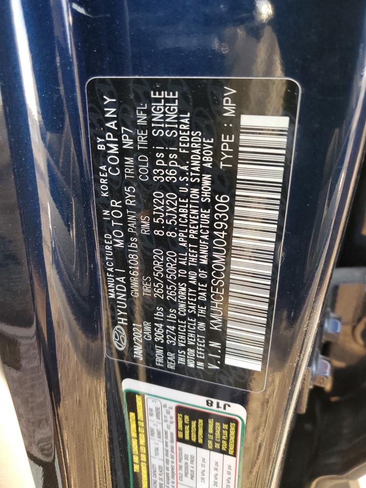 2021 Genesis Gv80 Base VIN: KMUHCESC0MU049306 Lot: 91473245