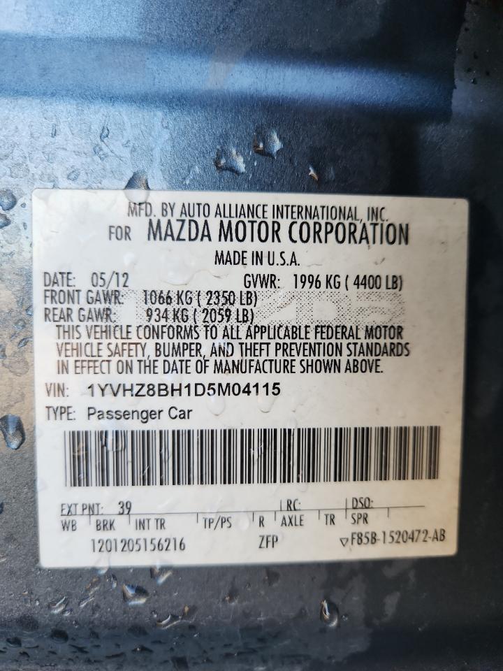 2013 Mazda 6 Sport VIN: 1YVHZ8BH1D5M04115 Lot: 92537775