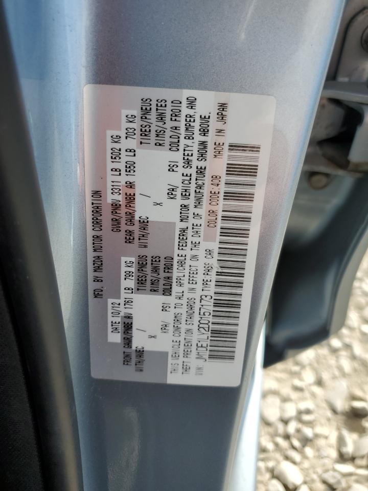 2013 Mazda Mazda2 VIN: JM1DE1LY2D0157173 Lot: 92135465