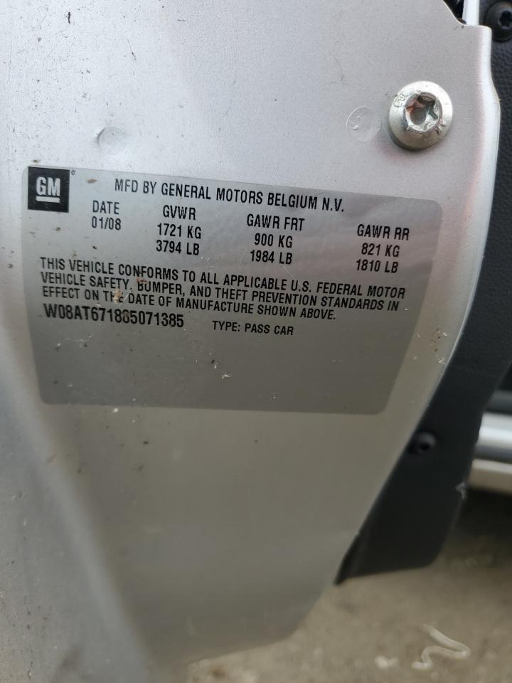 2008 Saturn Astra Xr VIN: W08AT671885071385 Lot: 93790725