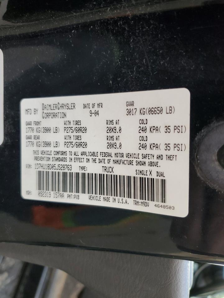 2005 Dodge Ram 1500 St VIN: 1D7HU18D05J528763 Lot: 91579375