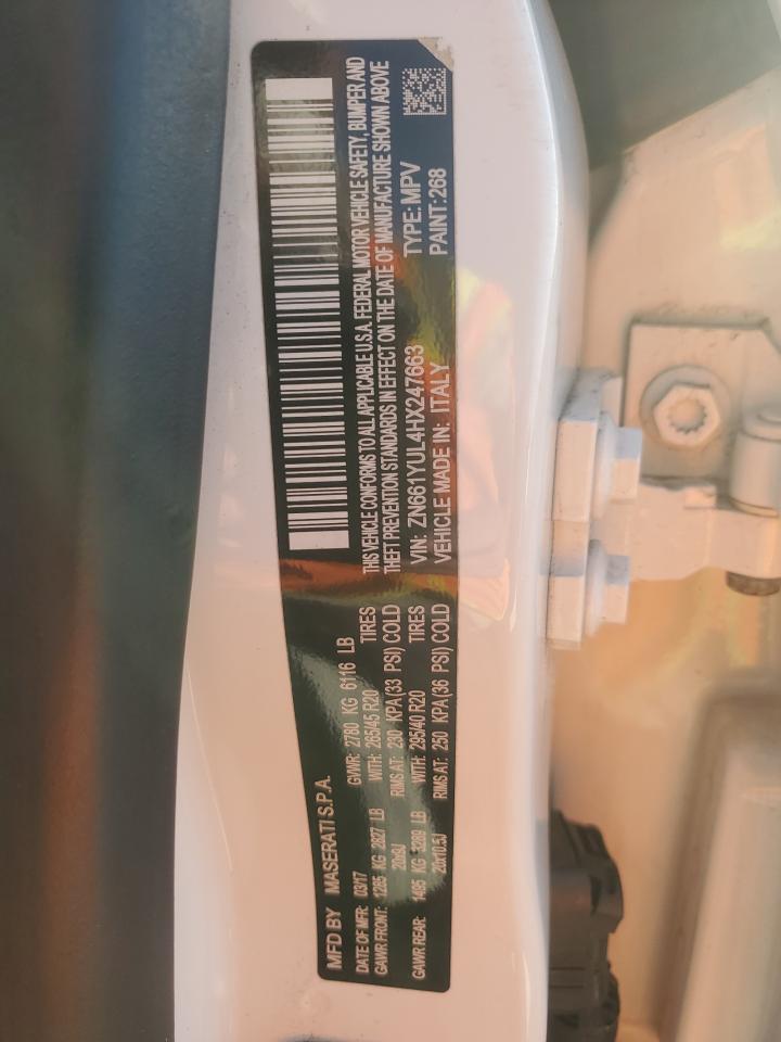 2017 Maserati Levante S Luxury VIN: ZN661YUL4HX247663 Lot: 92187085