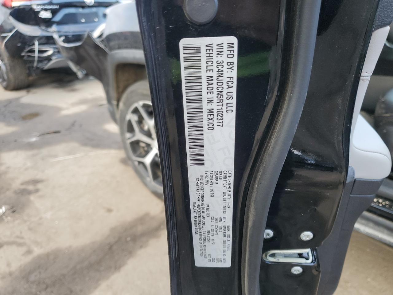 2024 Jeep Compass Limited VIN: 3C4NJDCN5RT102377 Lot: 93284815