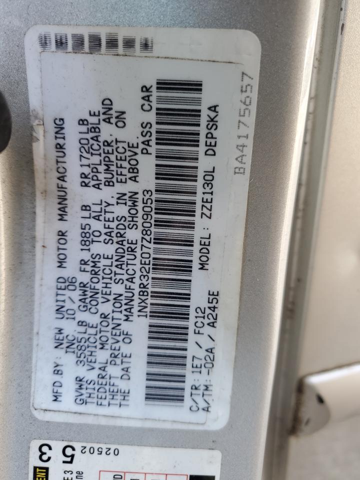 2007 Toyota Corolla Ce VIN: 1NXBR32E07Z809053 Lot: 92237775