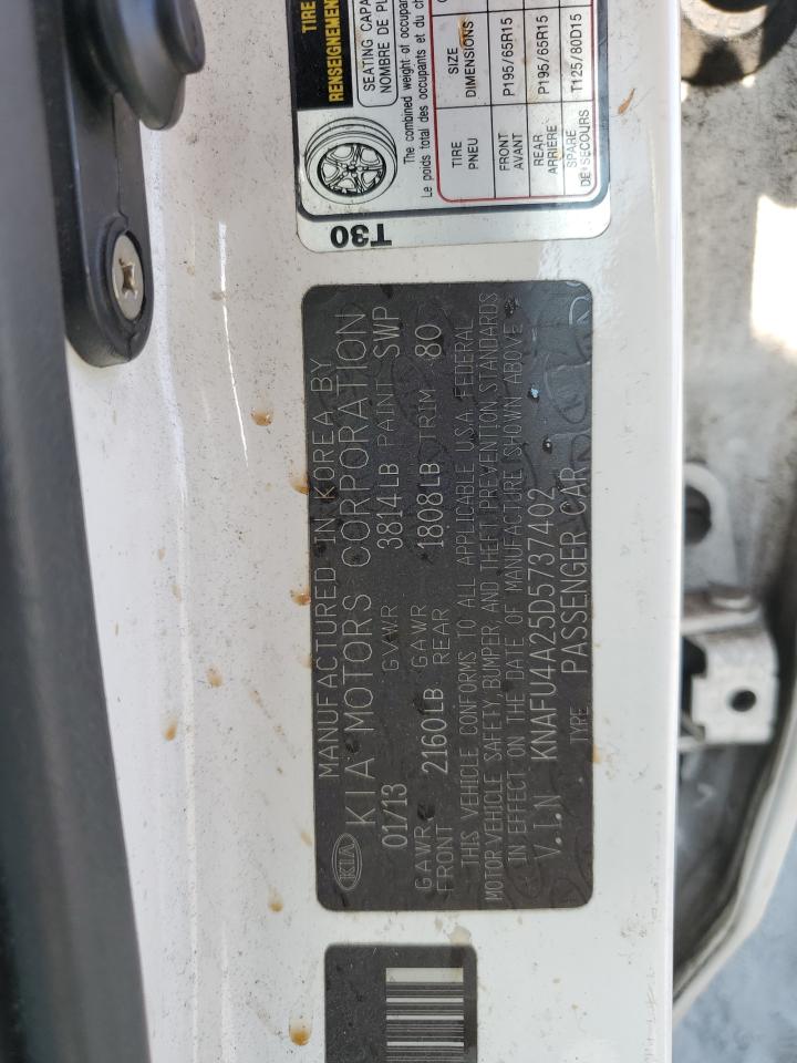 2013 Kia Forte Ex VIN: KNAFU4A25D5737402 Lot: 93444295