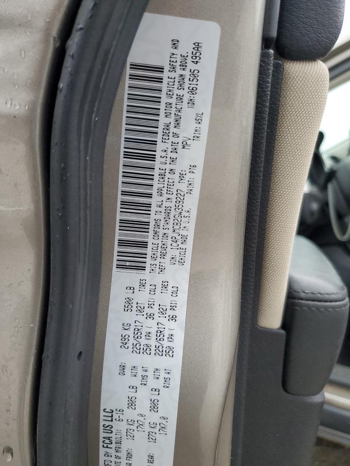 2016 Jeep Cherokee Latitude VIN: 1C4PJMCB2GW359227 Lot: 93370525