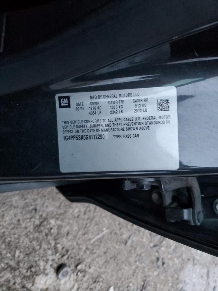 2016 Buick Verano VIN: 1G4PP5SK6G4112290 Lot: 91459245