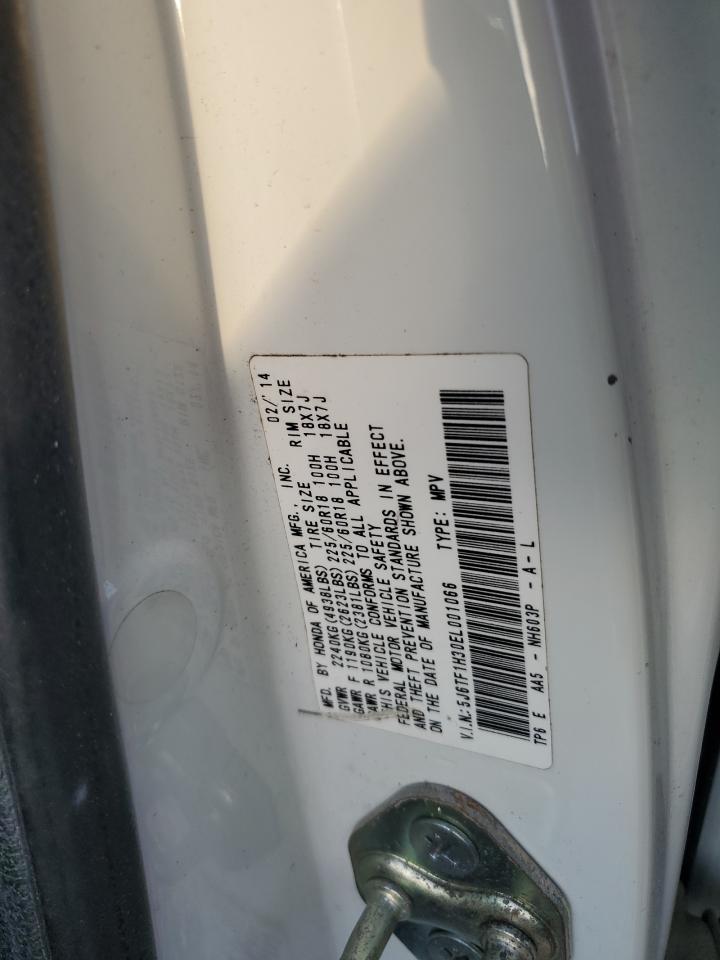 2014 Honda Crosstour Ex VIN: 5J6TF1H30EL001066 Lot: 92346845